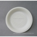 Cornstarch CPLA Plate Environmental Corn Starch Biodegradable Plastic Plate White